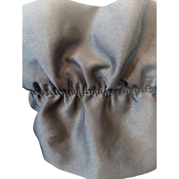 2/$30 Zara Small Black Off-Shoulder Crop Top With Ruching - Picture 5 of 10